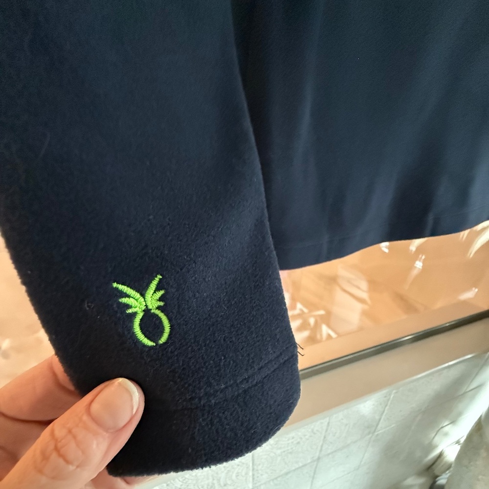 Excellent Condition! Dudley Stephens Vello Fleece Greenpoint Turtleneck Navy, XS - Picture 6 of 10